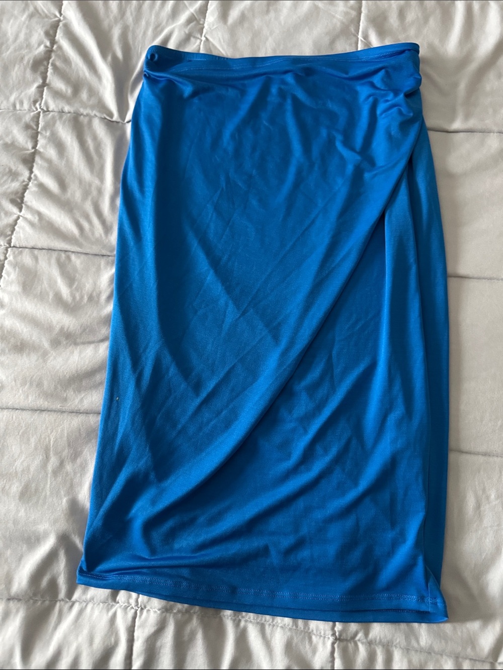 Guess by Marciano Royal Blue Wrap Pencil Skirt